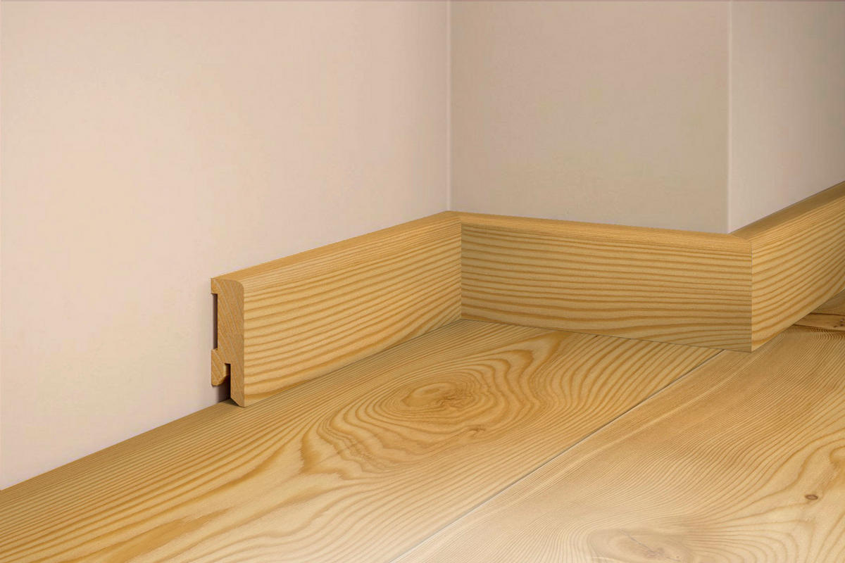 SOCKELLEISTE, Lärche Natur  - Basics, Holz (250/5/1,6cm) - Tilo