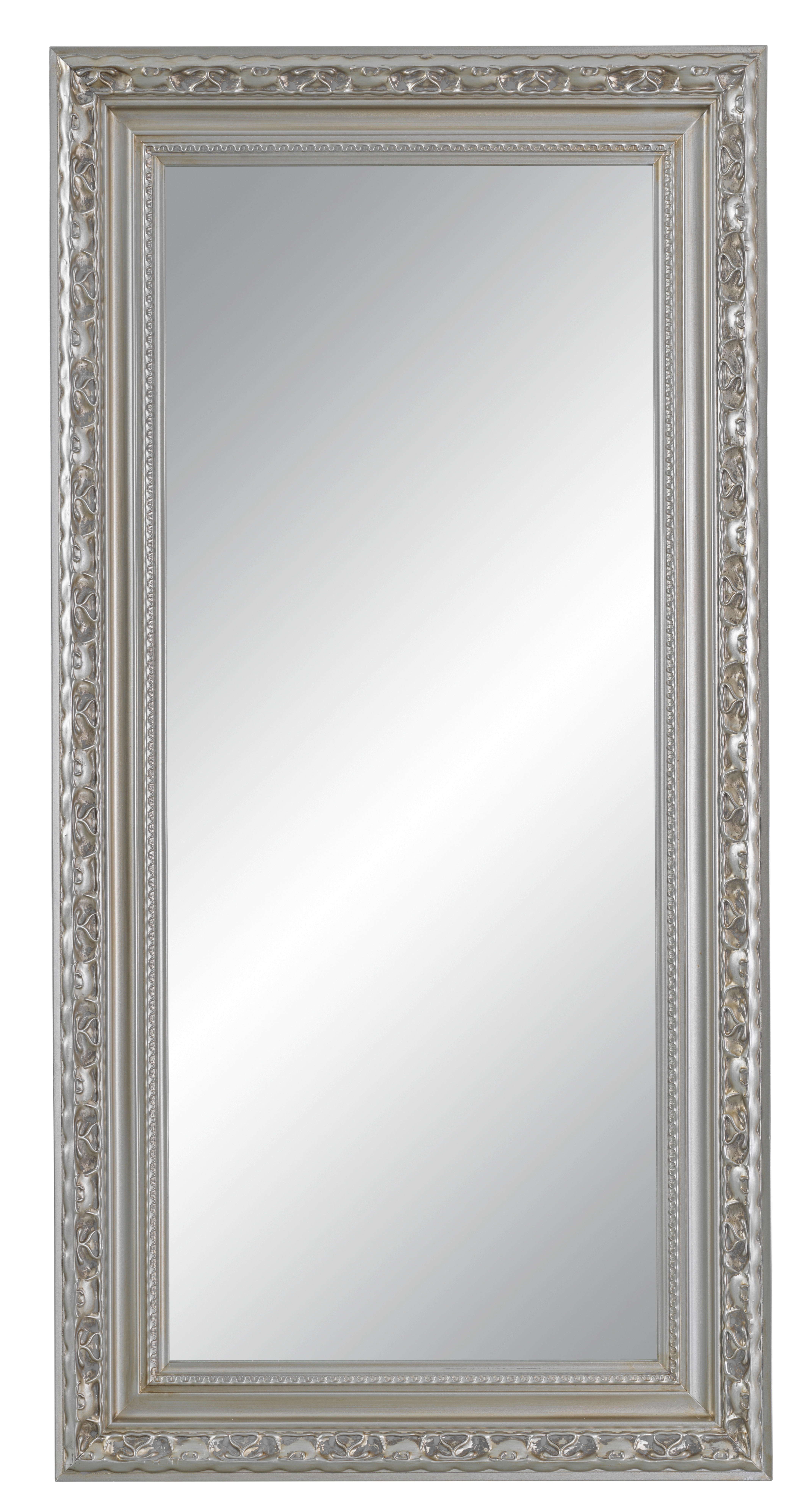 STENSKO OGLEDALO, 100/200/7 cm les, steklo  - srebrne barve, Trendi, steklo/les (100/200/7cm) - Xora