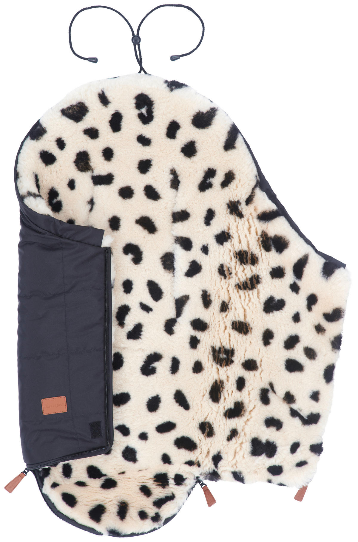 FELLSACK  - Schwarz/Weiß, Basics, Textil (43/75cm) - Jimmylee