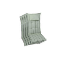 SESSELAUFLAGENSET Streifen  - Hellgrün, Basics, Textil (50/7/120cm)