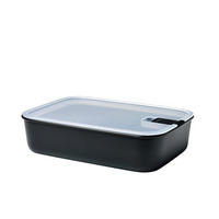 DÓZA NA SKLADOVANIE POTRAVÍN plast  plast 2,25 l - priehľadné/čierna, Konventionell, plast (27,8/19,8/7cm) - Mepal