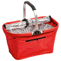 EINKAUFSKORB 30 L  - Rot, Basics, Kunststoff/Metall (50/27/27cm) - Boxxx