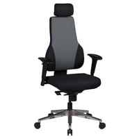 DREHSTUHL Webstoff Grau  - Schwarz/Alufarben, MODERN, Kunststoff/Textil (63/149/63cm) - MID.YOU