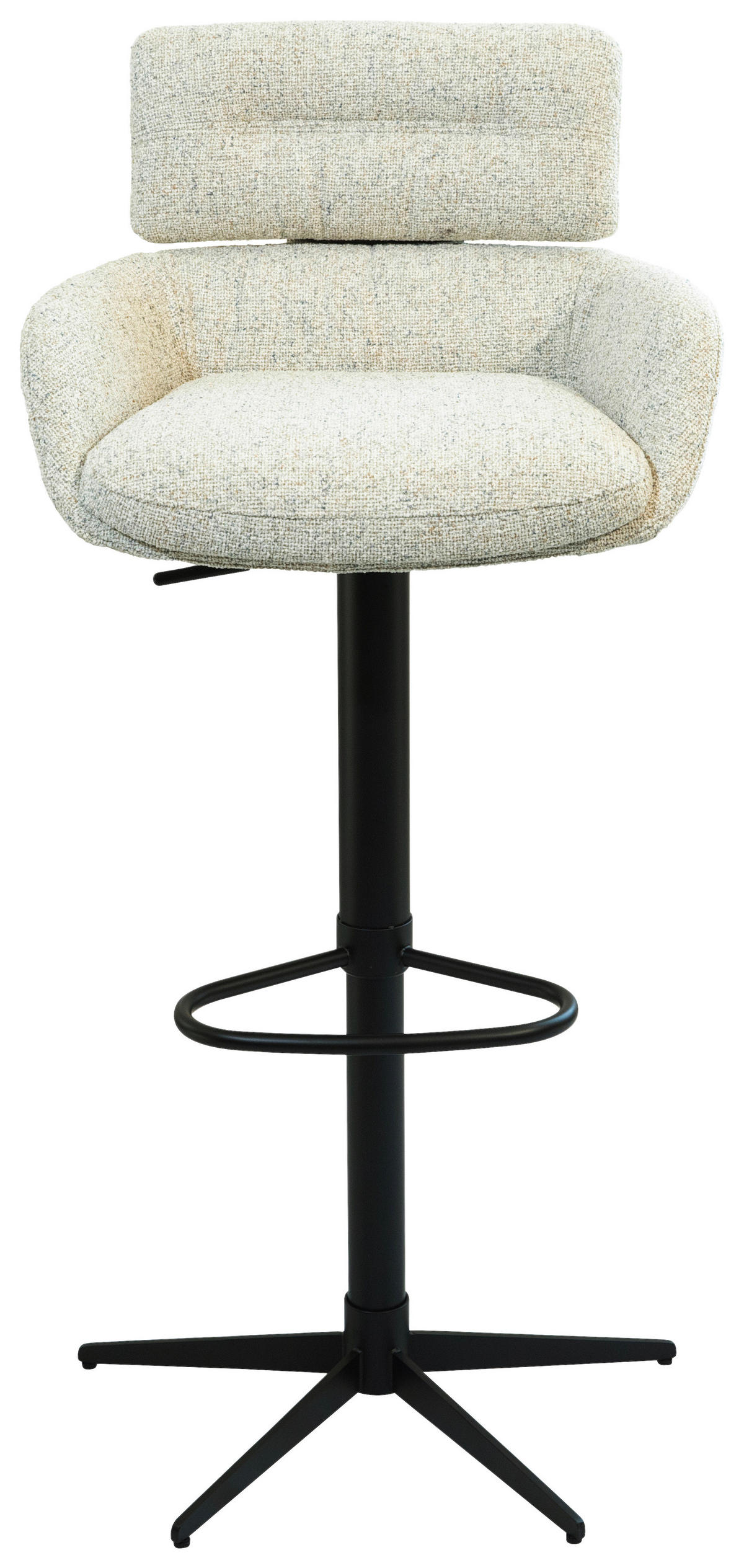 BAROVÁ ŽIDLE, černá, béžová - černá/béžová, Design, kov/textil (54/105/53cm) - Dieter Knoll