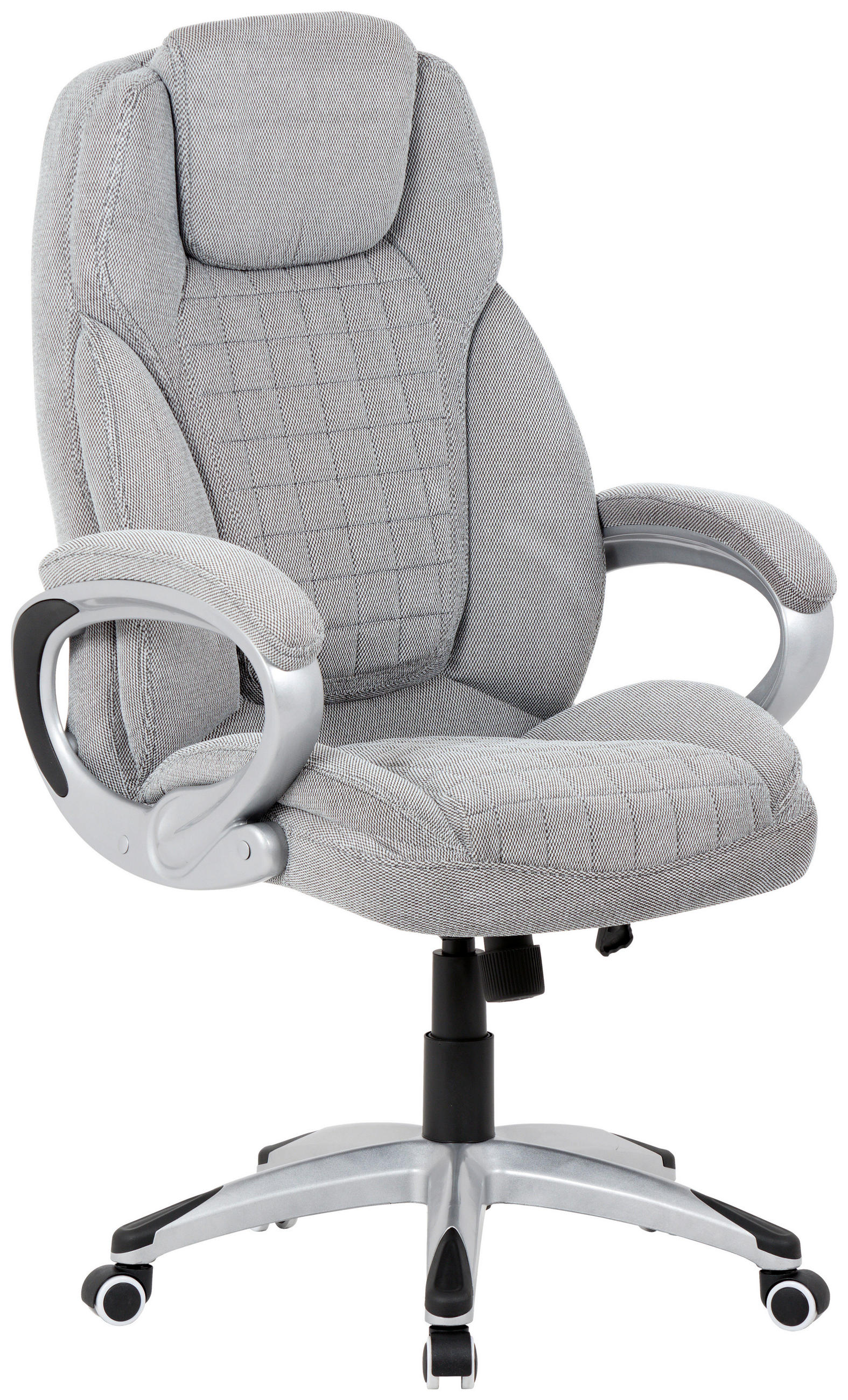 OTOČNÁ ŽIDLE, šedá - šedá, Basics, kov/textil (53/124/50cm) - Novel