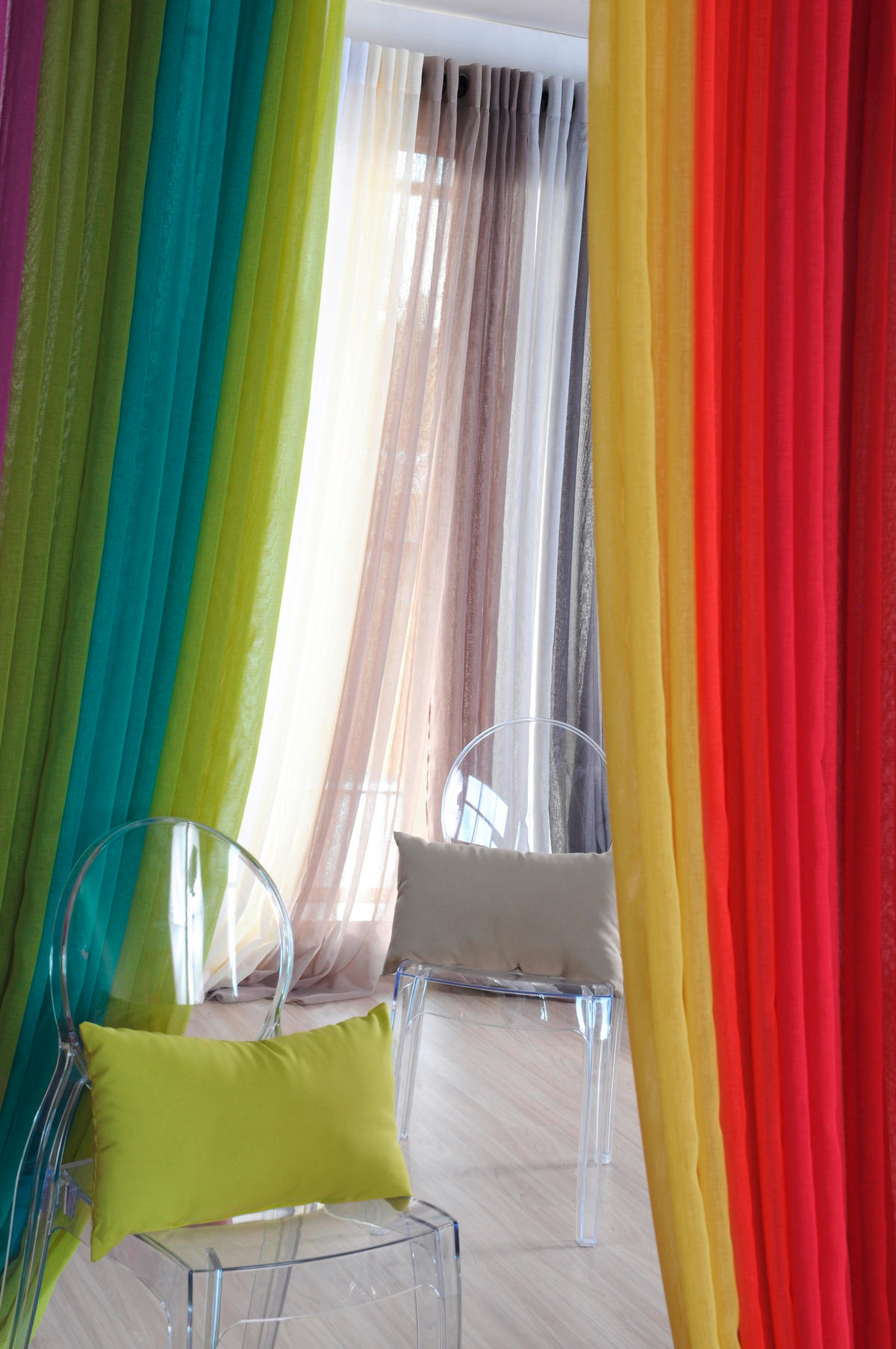 KONČANA ZAVESA     - bela, Basics, tekstil (135/260cm)