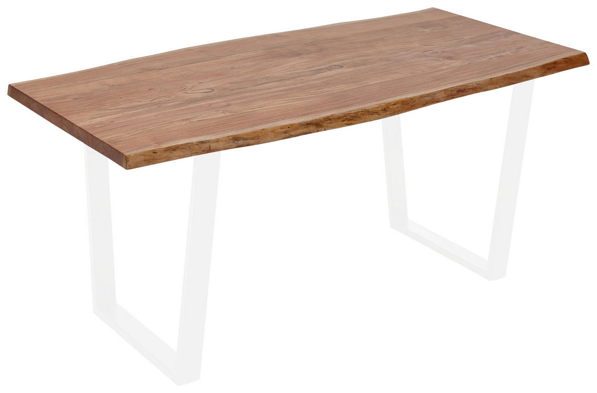 TISCHPLATTE Akazie massiv Akaziefarben  - Akaziefarben, Natur, Holz (200/100/3,8cm) - Valdera