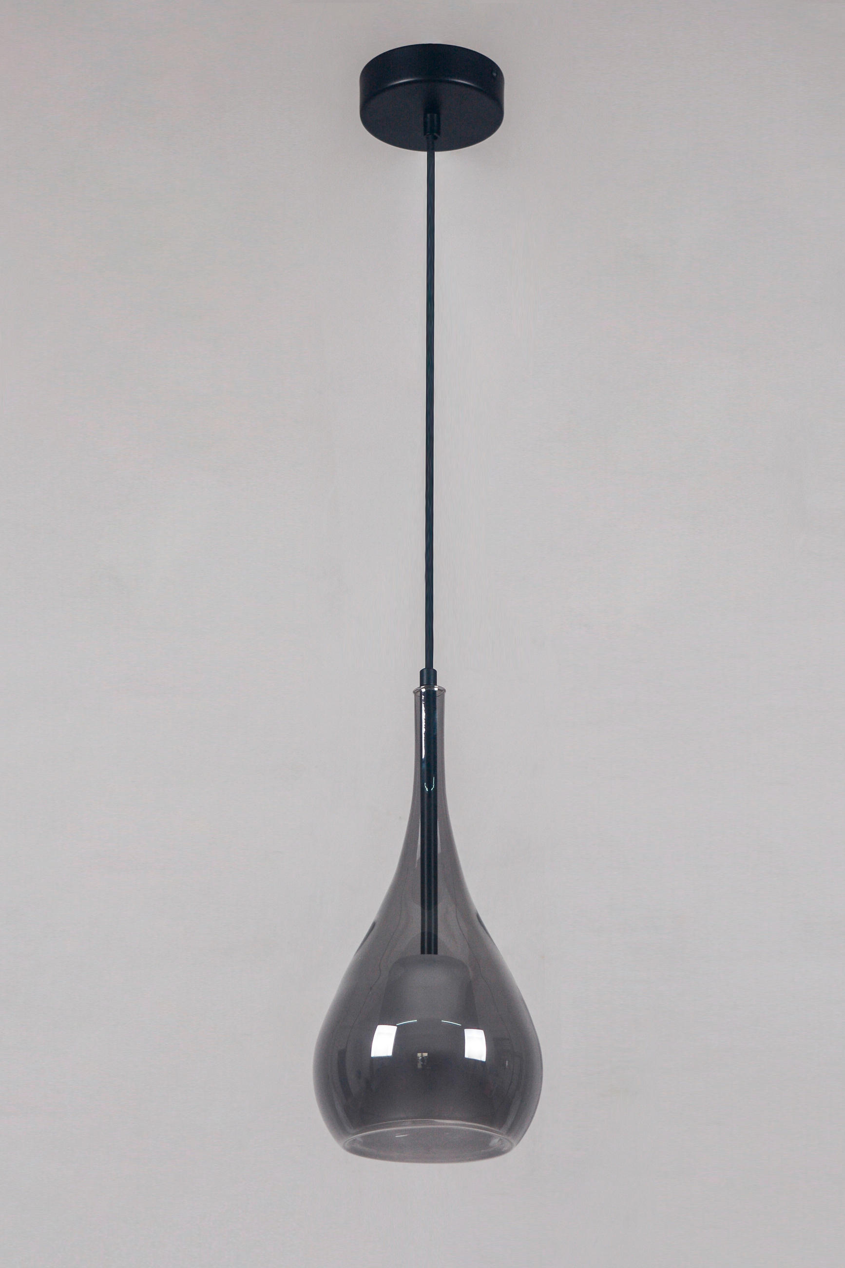 LUSTER     15/31,5/120 cm   - svetlosiva/crna, Trendi, staklo/metal (15/31,5/120cm)