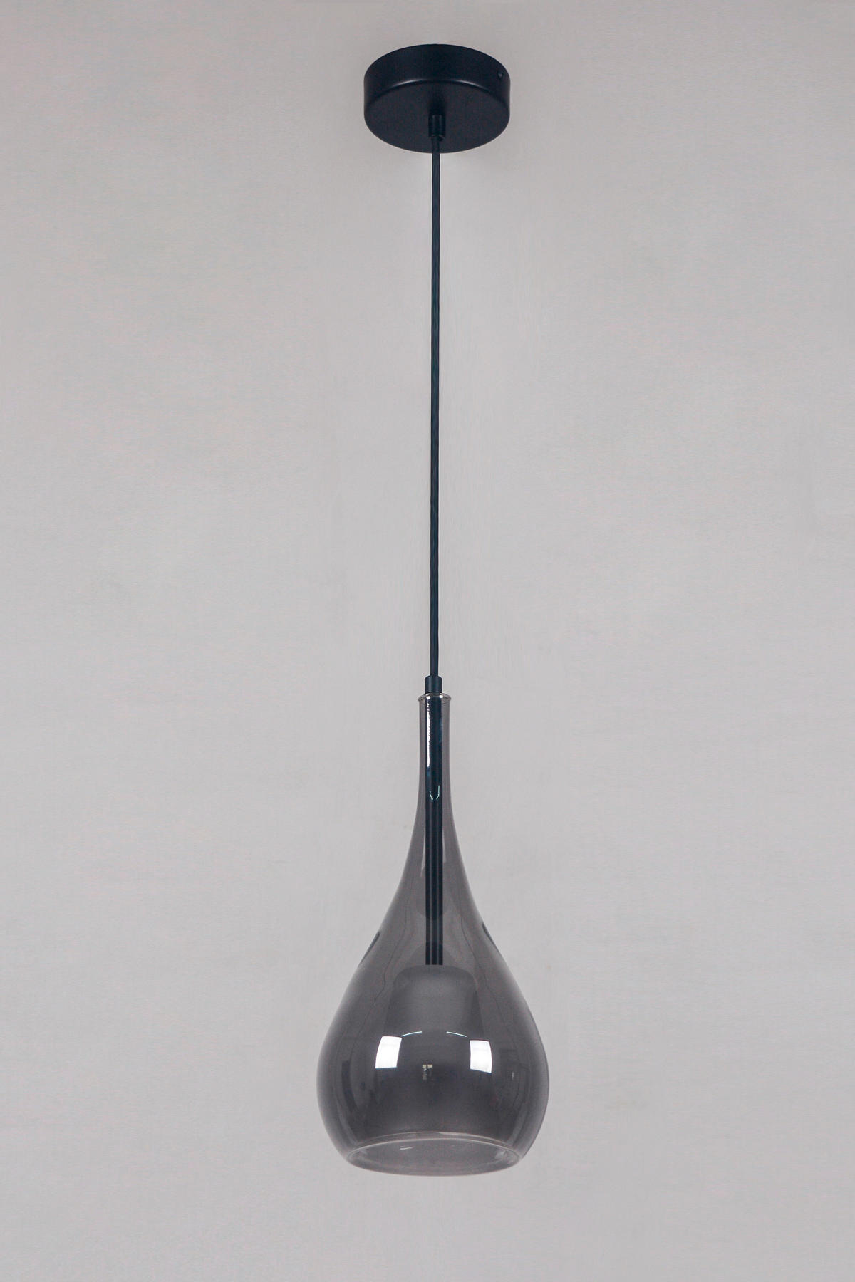 LUSTER     15/31,5/120 cm   - svetlosiva/crna, Trendi, staklo/metal (15/31,5/120cm)