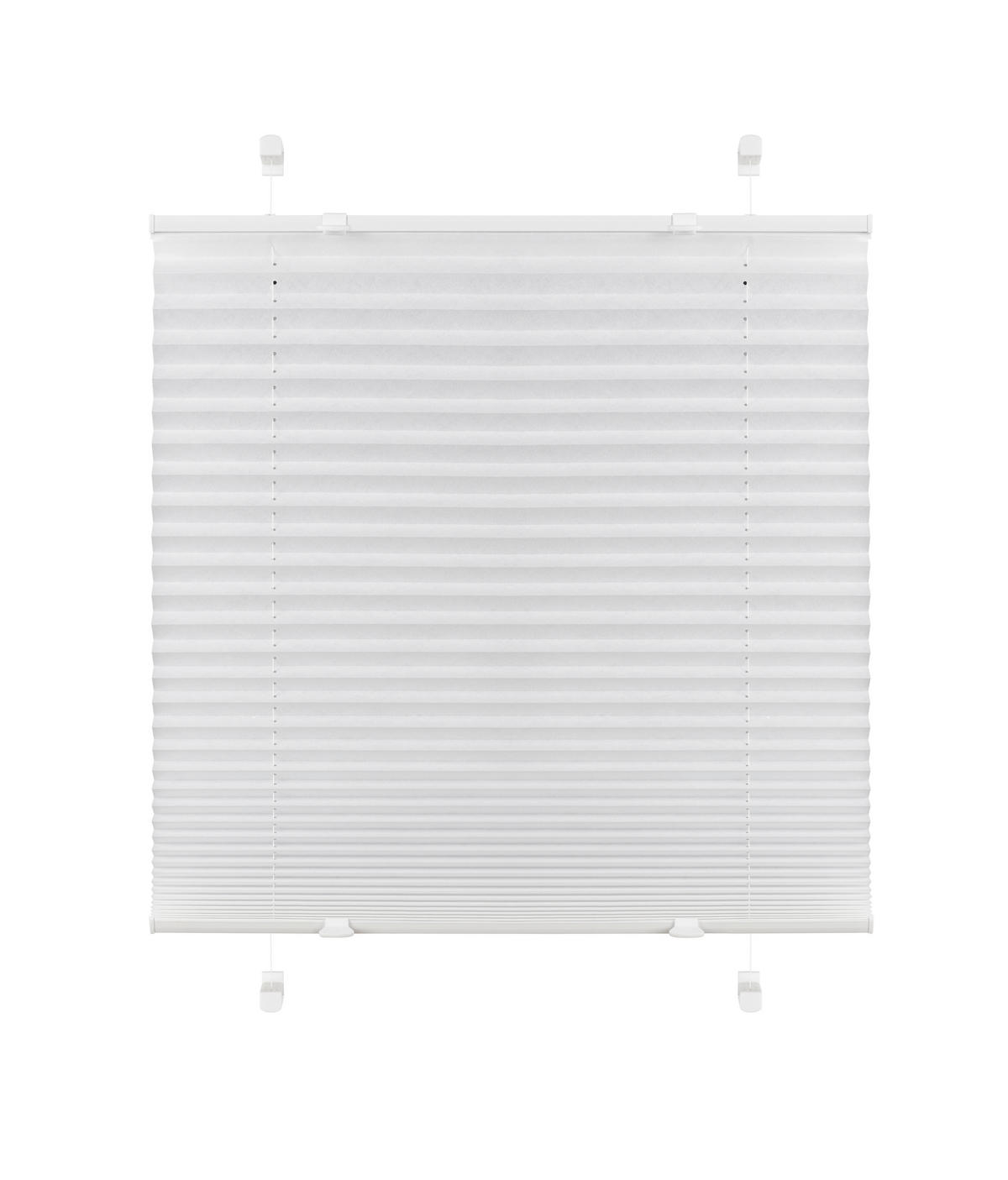 PLISOVANÁ ROLETA, polopriehľadné, 50/130 cm - biela, Basics, textil (50/130cm) - Boxxx