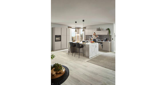 EINBAUKÜCHE   - Cappuccino, Design, Holzwerkstoff - Dieter Knoll