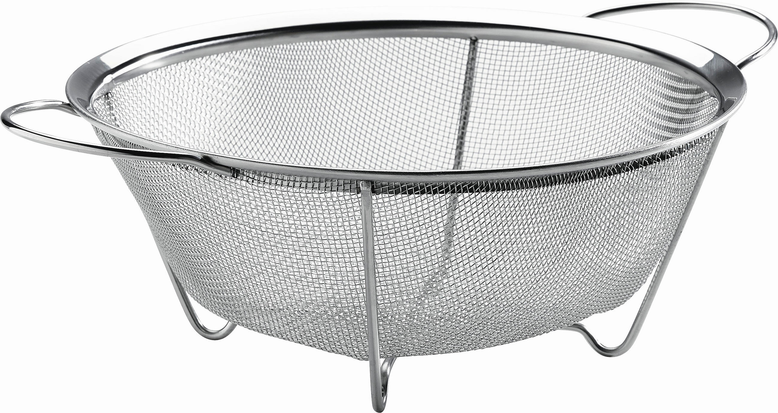 KÜCHENSIEB  - Edelstahlfarben, Basics, Metall (22cm) - Justinus