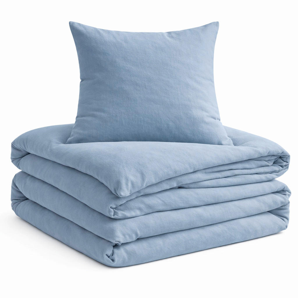 BETTWÄSCHE Kyoto Flachgewebe 135/200 cm  - Dunkelblau, Basics, Textil (135/200cm) - Bio:Vio