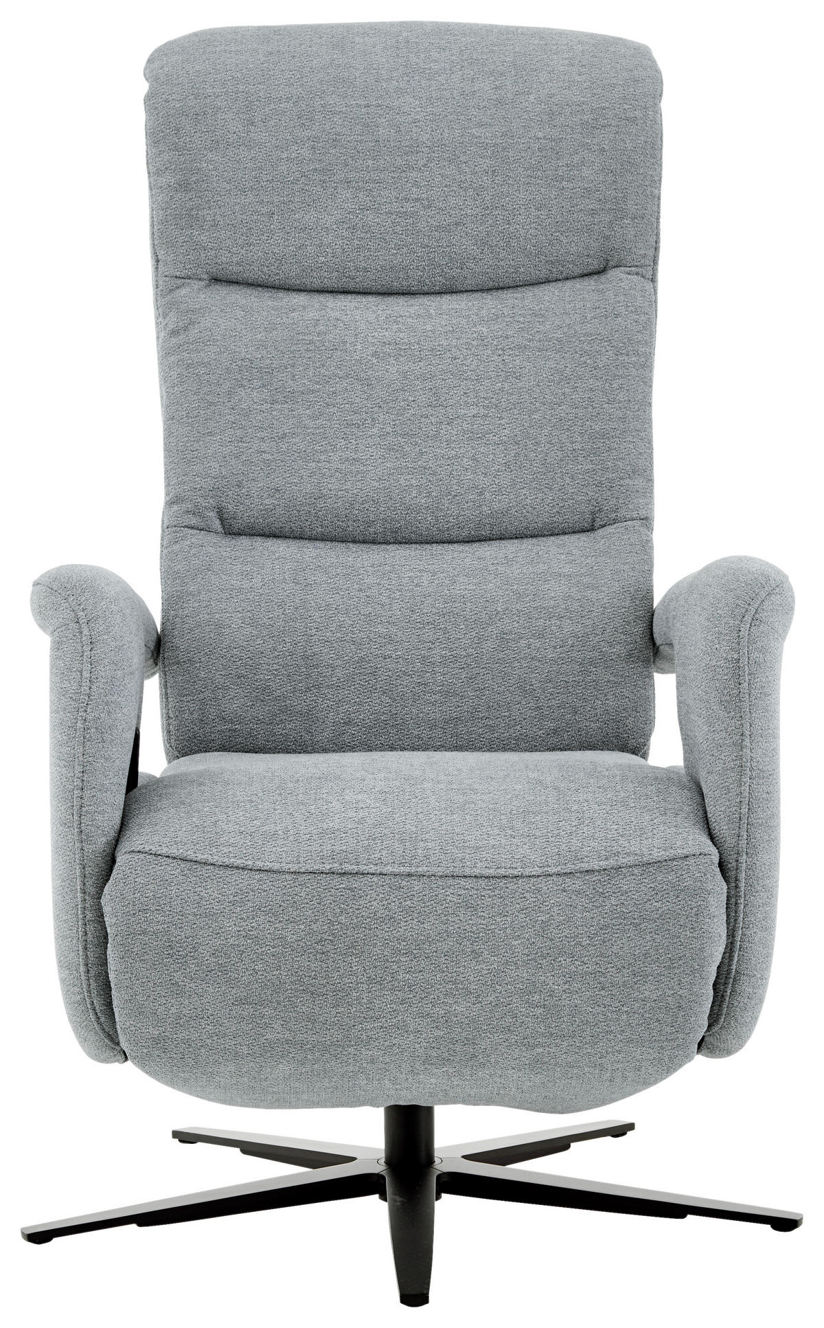 RELAXSESSEL in Textil Hellblau  - Schwarz/Hellblau, Design, Textil/Metall (71/112/83-176cm) - Beldomo Style