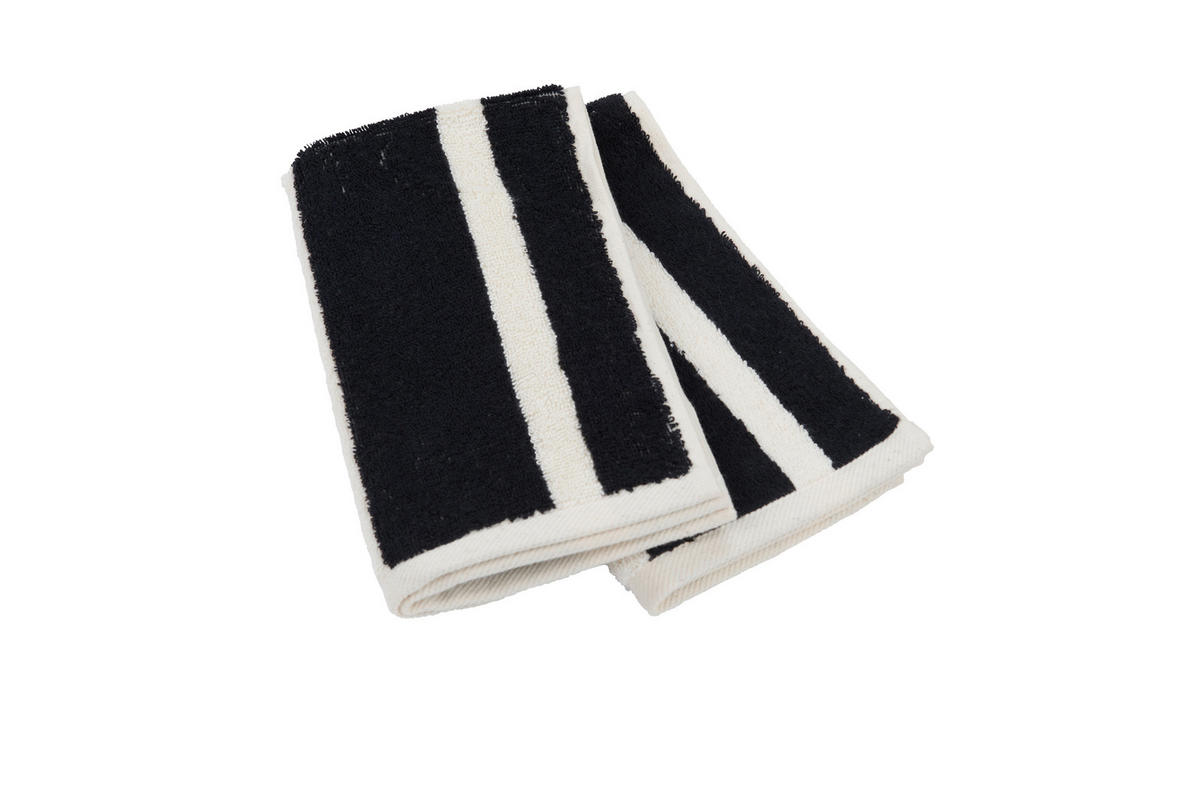 SADA UTERÁKOV PRE HOSTÍ, 30/50 cm, čierna, écru - čierna/écru, Konventionell, textil (30/50cm) - Dieter Knoll