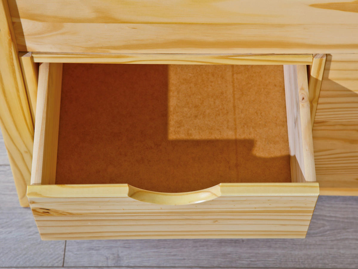STAURAUMBETT 140/200 cm  in Naturfarben  - Naturfarben, Basics, Holz (140/200cm) - MID.YOU