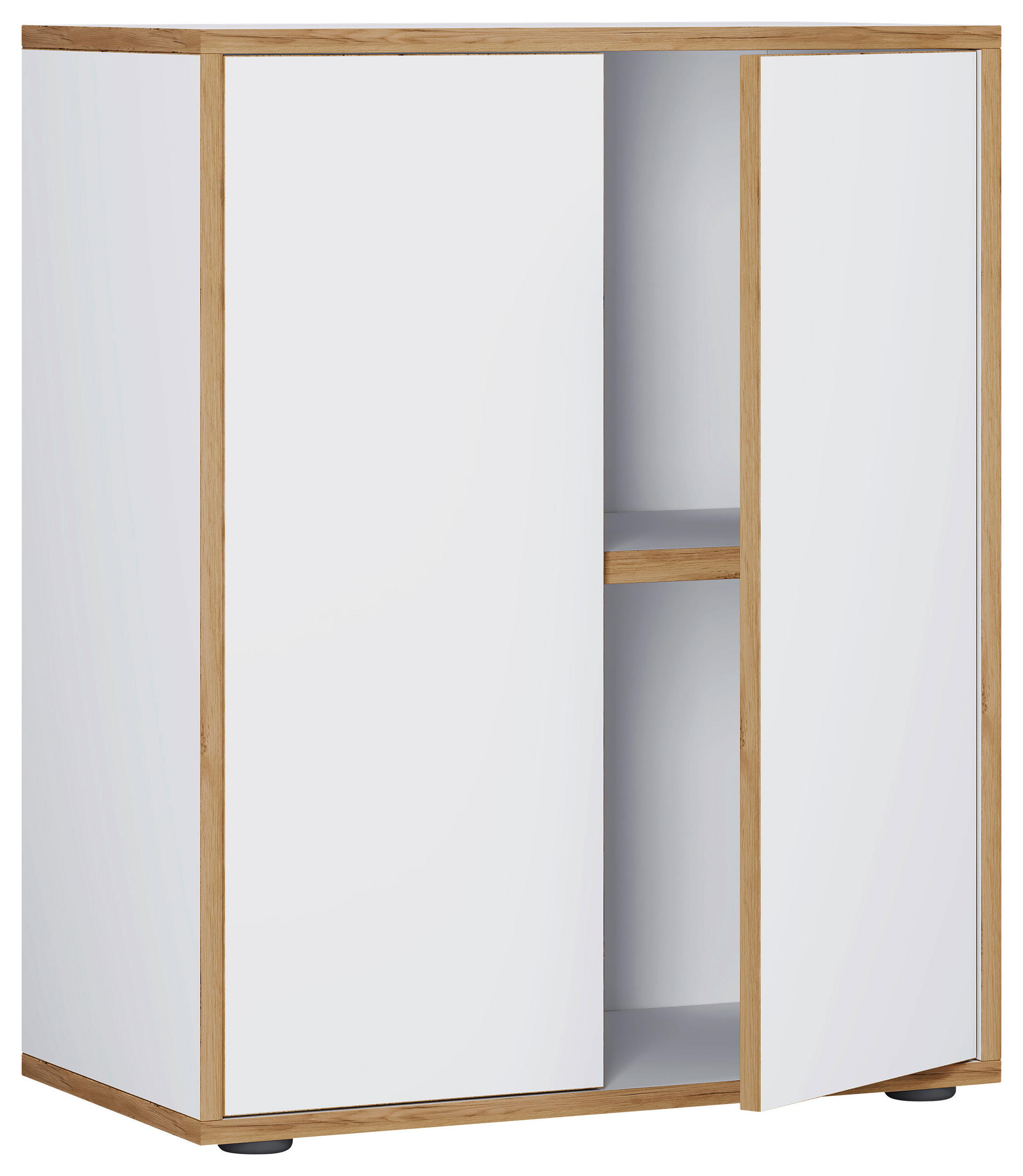 AKTENSCHRANK 60/74/33 cm  - Honigeiche/Weiss, Design, Holzwerkstoff (60/74/33cm) - MID.YOU