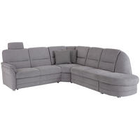 WOHNLANDSCHAFT Silberfarben  - Silberfarben, MODERN, Holz/Textil (254/274cm) - Livetastic