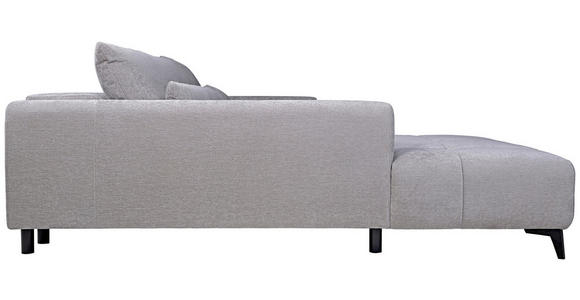ECKSOFA  in Chenille Hellgrau  222/279 cm  - Hellgrau/Schwarz, KONVENTIONELL, Kunststoff/Textil (222/279cm) - Hom`in