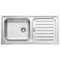 SPÜLE 17503101000500100-80  - Edelstahlfarben, Basics, Metall (100/17,5/50cm) - Respekta