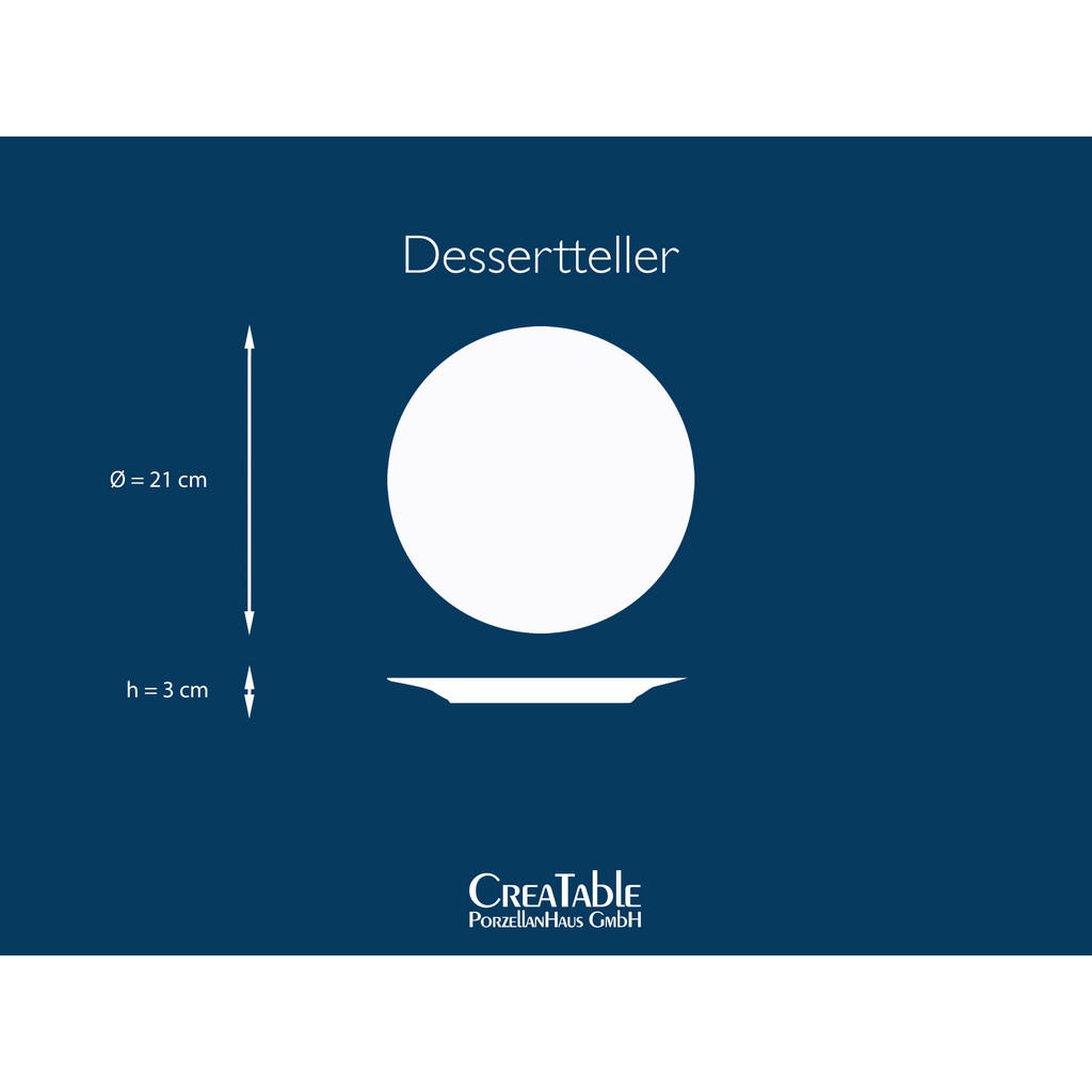 Thumbnail - Creatable Desserttellerset, Grün, Keramik, 6-teilig, rund, Essen & Trinken, Geschirr, Teller, Kuchenteller
