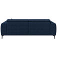 3-SITZER-SOFA  in Webstoff Dunkelblau  - Schwarz/Dunkelblau, KONVENTIONELL, Textil/Metall (240/80/113cm) - Carryhome