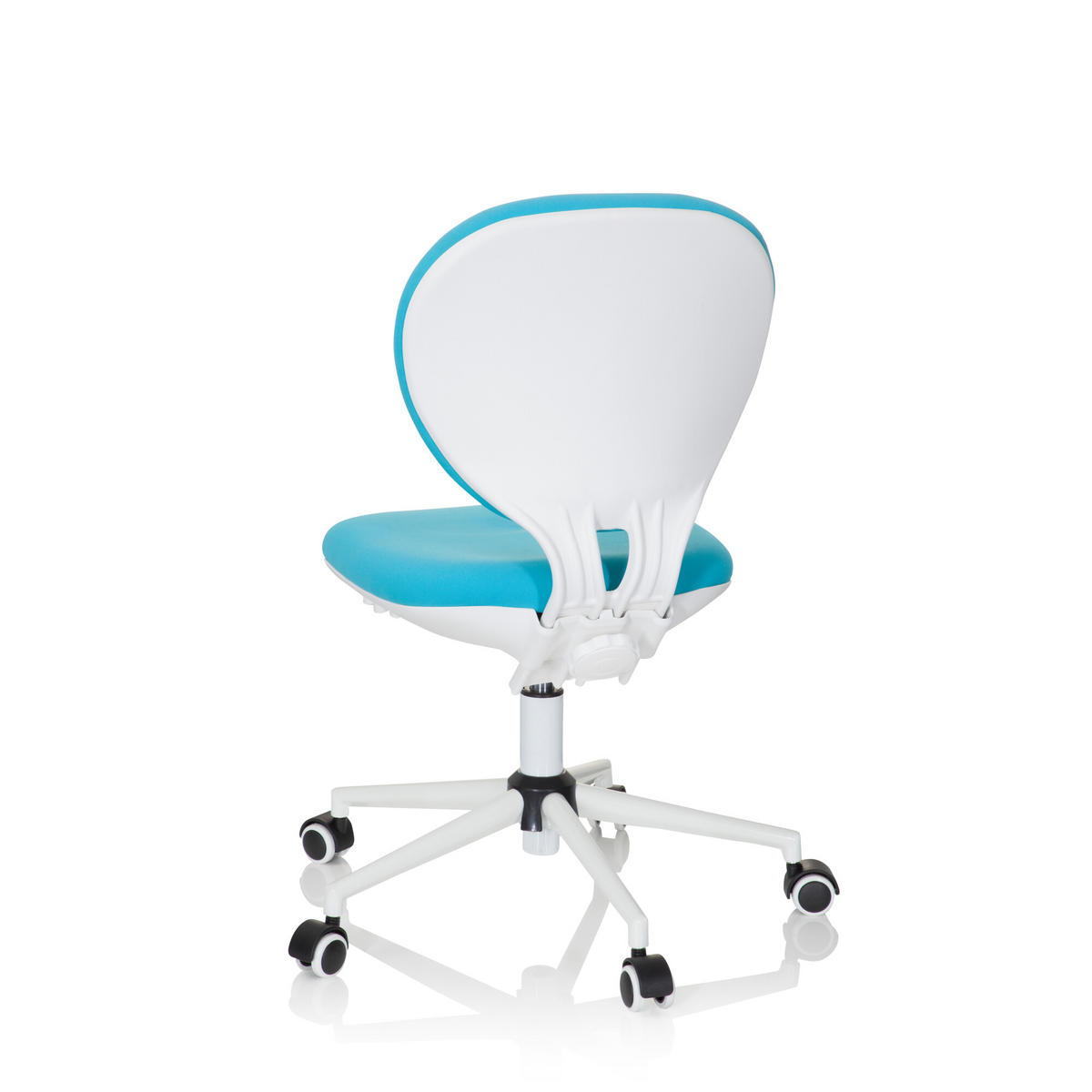 OTOČNÁ ŽIDLE PRO MLÁDEŽ, tyrkysová - tyrkysová, Basics, plast (43/82-95/56cm) - MID.YOU