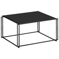 COUCHTISCH in Metall, Kunststoff 75/60/38 cm  - Schwarz, Design, Kunststoff/Metall (75/60/38cm) - Bacher