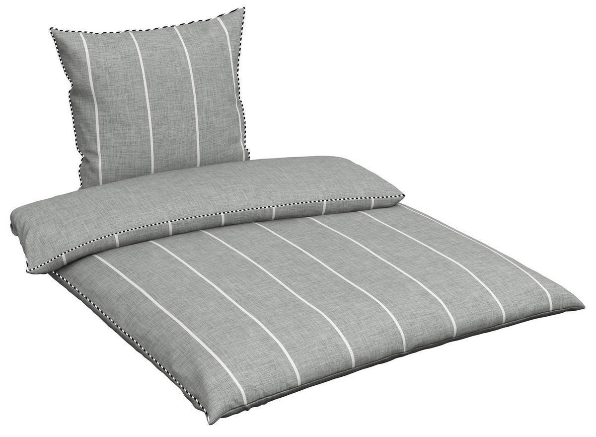 WENDEBETTWÄSCHE Renforcé 200/200 cm  - Silberfarben, KONVENTIONELL, Textil (200/200cm) - Novel
