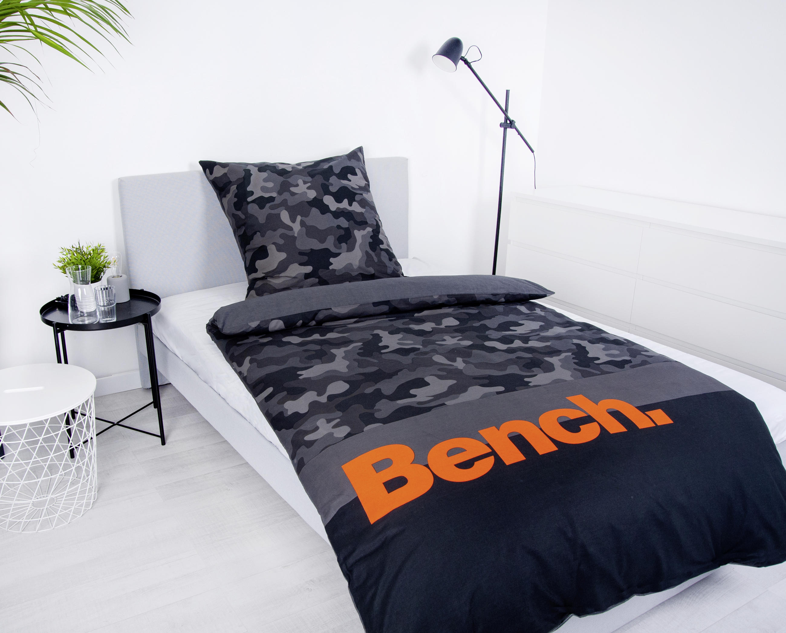 WENDEBETTWÄSCHE 135/200 cm - Schwarz/Grau, Basics, Textil (135/200cm) - Bench