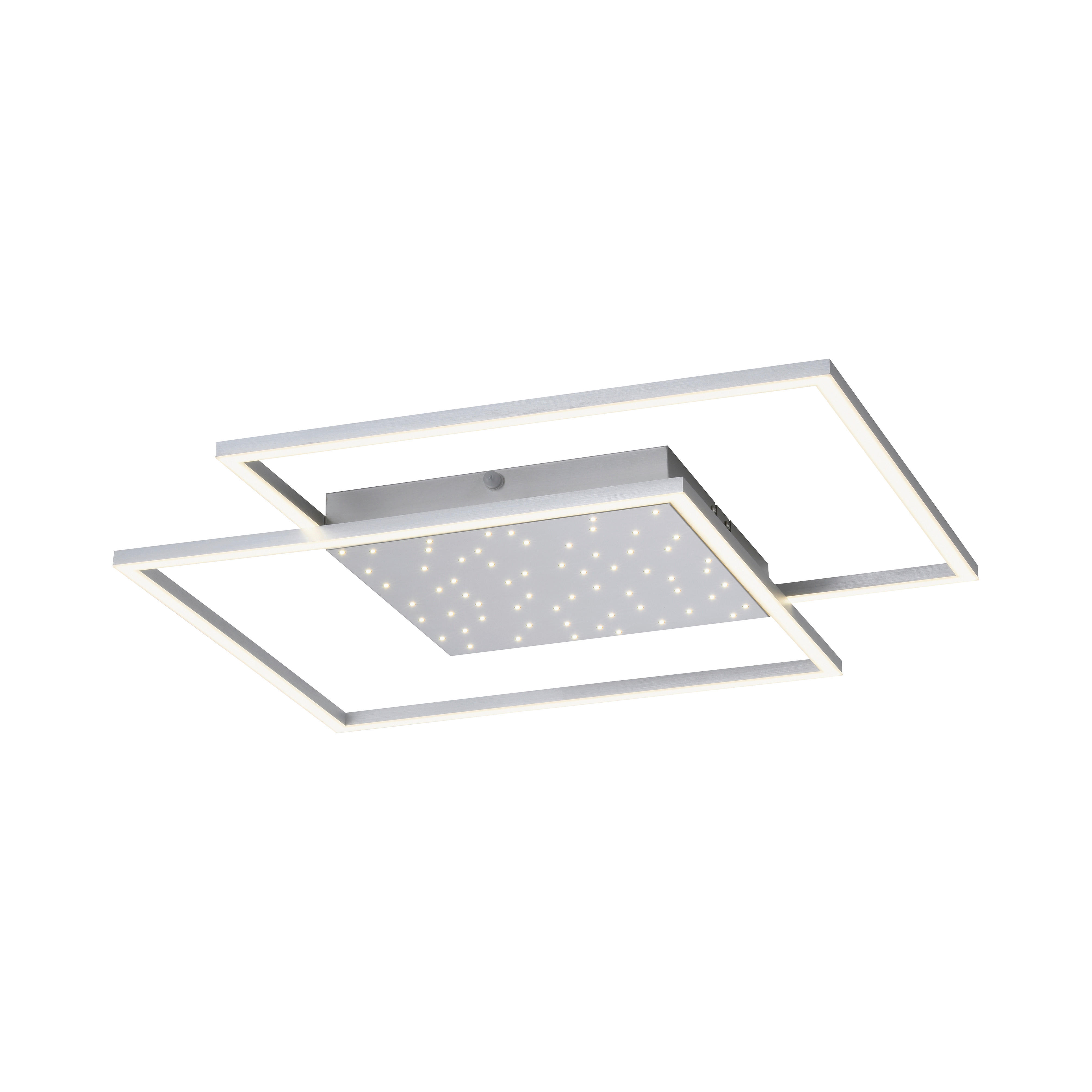 LED-DECKENLEUCHTE 9 W    67/67/5 cm  - Grau, Design, Metall (67/67/5cm) - Paul Neuhaus