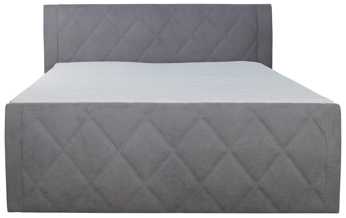 POSTELJA BOXSPRING 160 cm   x 200 cm  , tekstil rjava  - črna/rjava, Konvencionalno, umetna masa/tekstil (160/200cm) - Xora