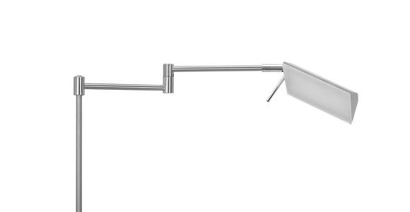LESELEUCHTE 25/146 cm - Silberfarben/Weiß, KONVENTIONELL, Kunststoff/Metall (25/146cm) - Novel