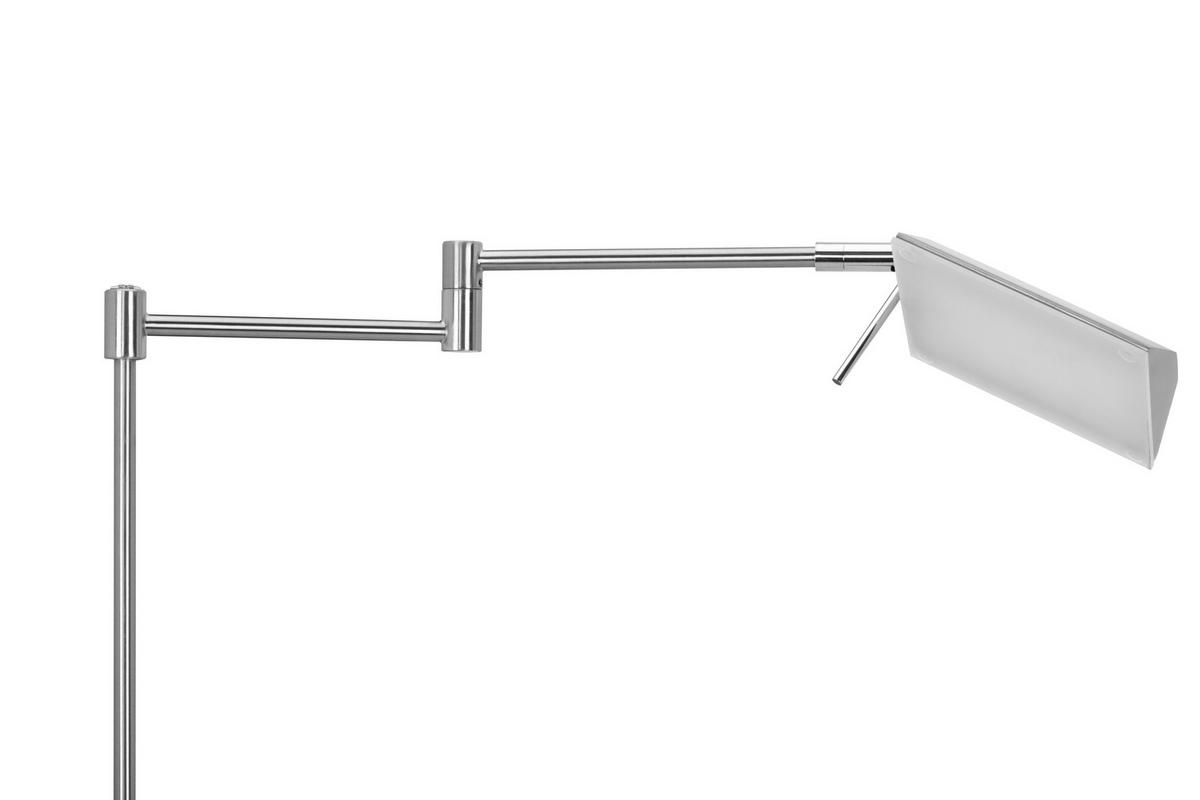 LESELEUCHTE Durham 25/146 cm   - Silberfarben/Weiß, KONVENTIONELL, Kunststoff/Metall (25/146cm) - Novel