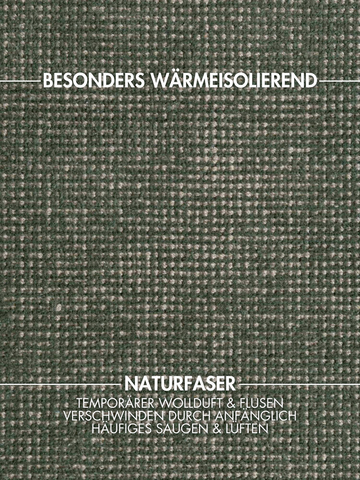 WOLLTEPPICH 200 cm Greenwich Dunkelgrün rund  - Dunkelgrün, Basics, Textil (200cm) - Ted Baker