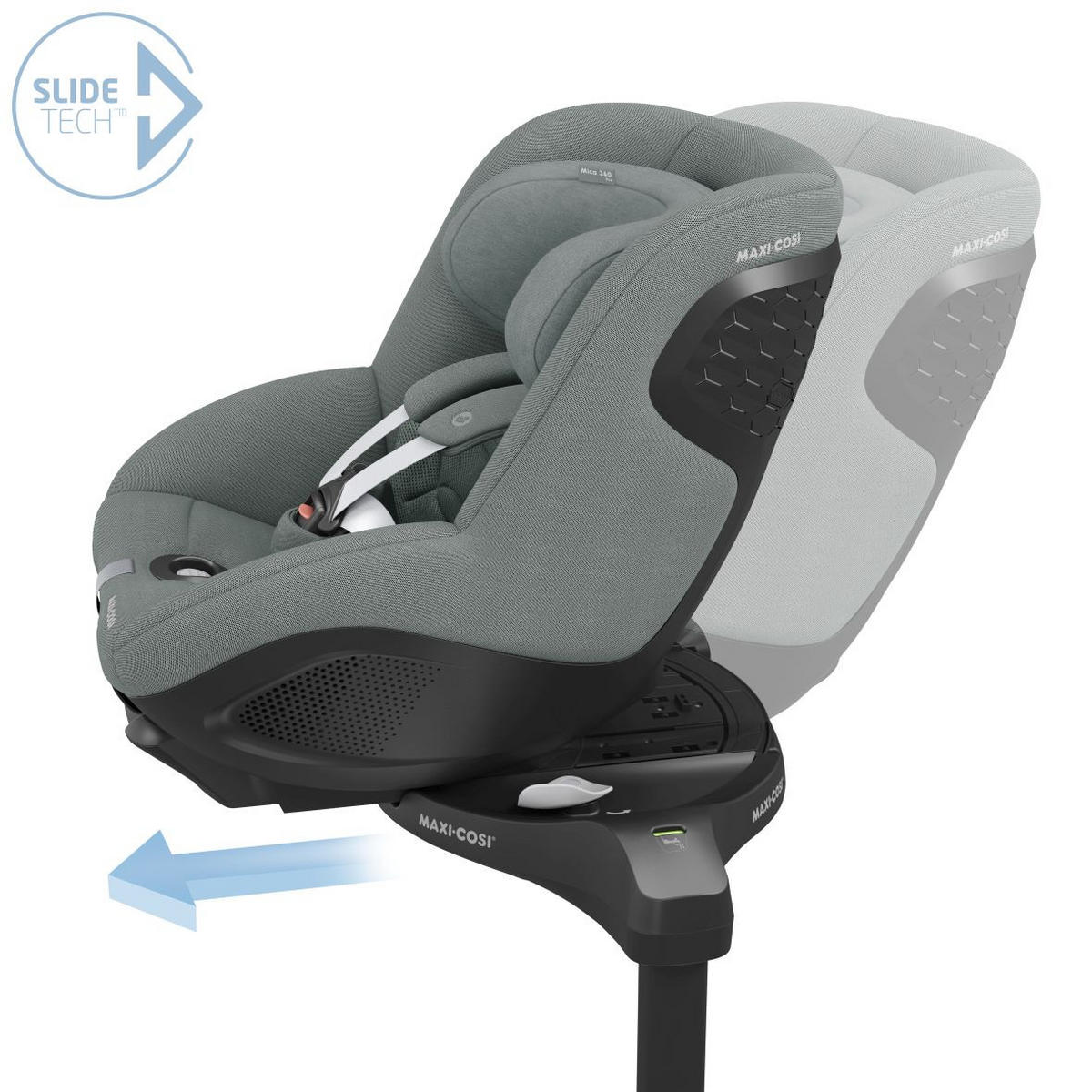 BAKÅTVÄND BILBARNSTOL Mica 360 Pro  - grå, Basics, metall/textil (44,2/67/74,5cm) - Maxi Cosi Pro