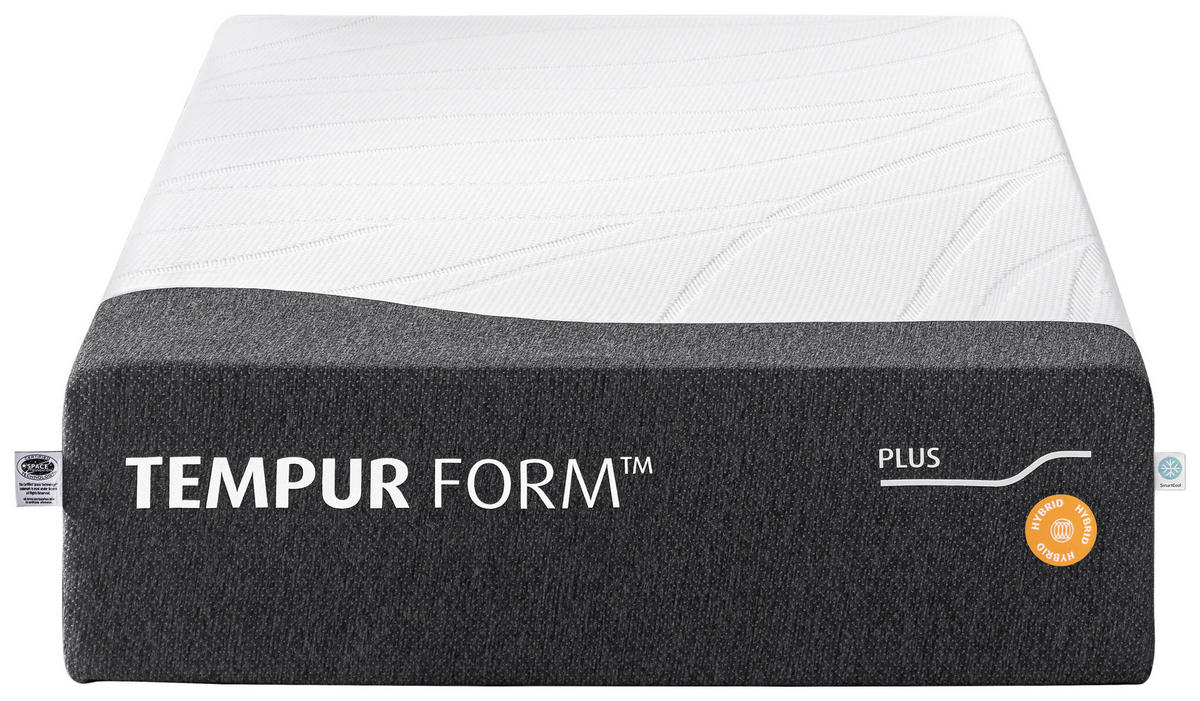 MATRATZE HYBRID FORM PLUS-HYBRID 80/200 cm Höhe ca. 25 cm  - Anthrazit/Weiß, Basics, Textil (80/200cm) - Tempur