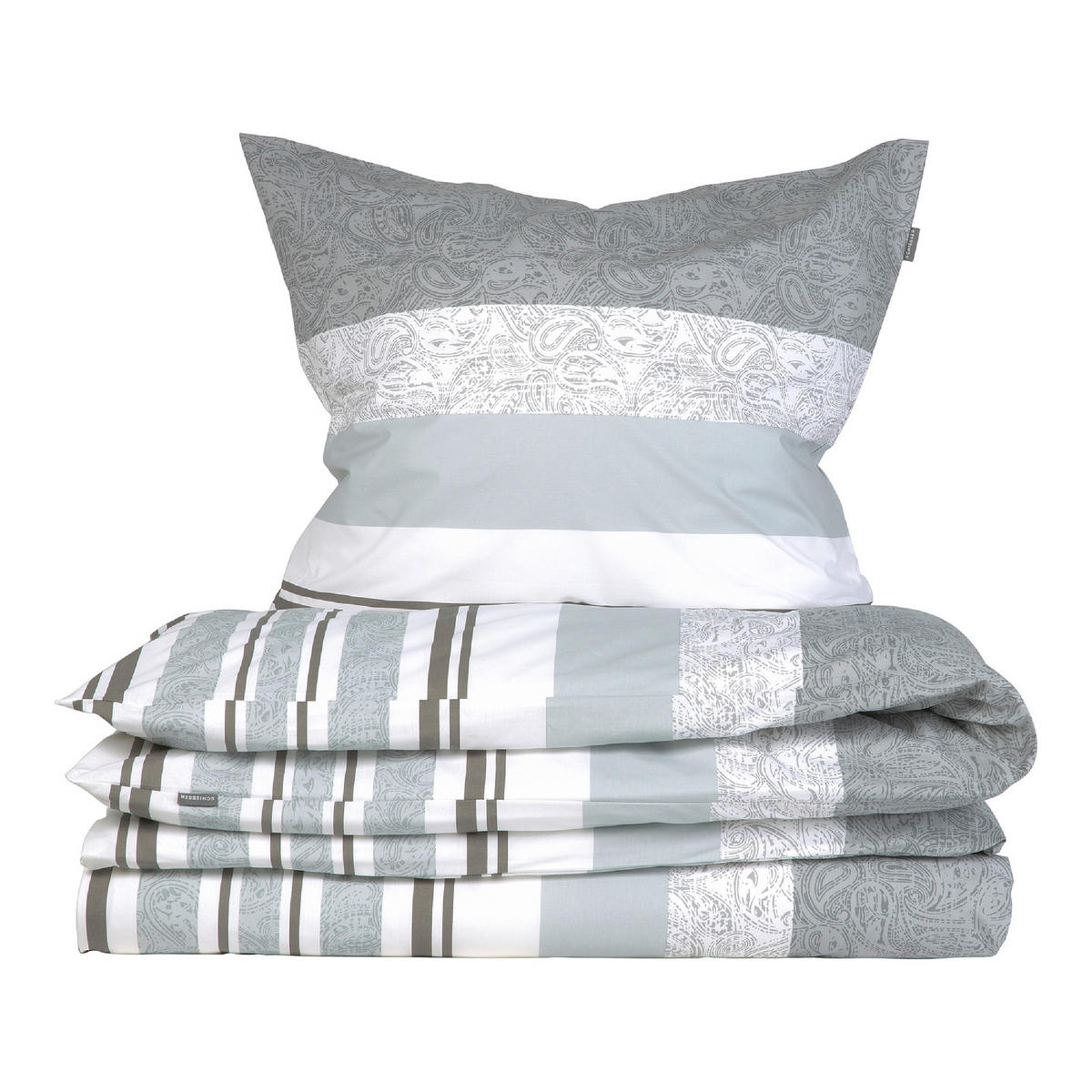 BETTWÄSCHE ADELE Renforcé 155/220 cm  - Grau, Basics, Textil (155/220cm)