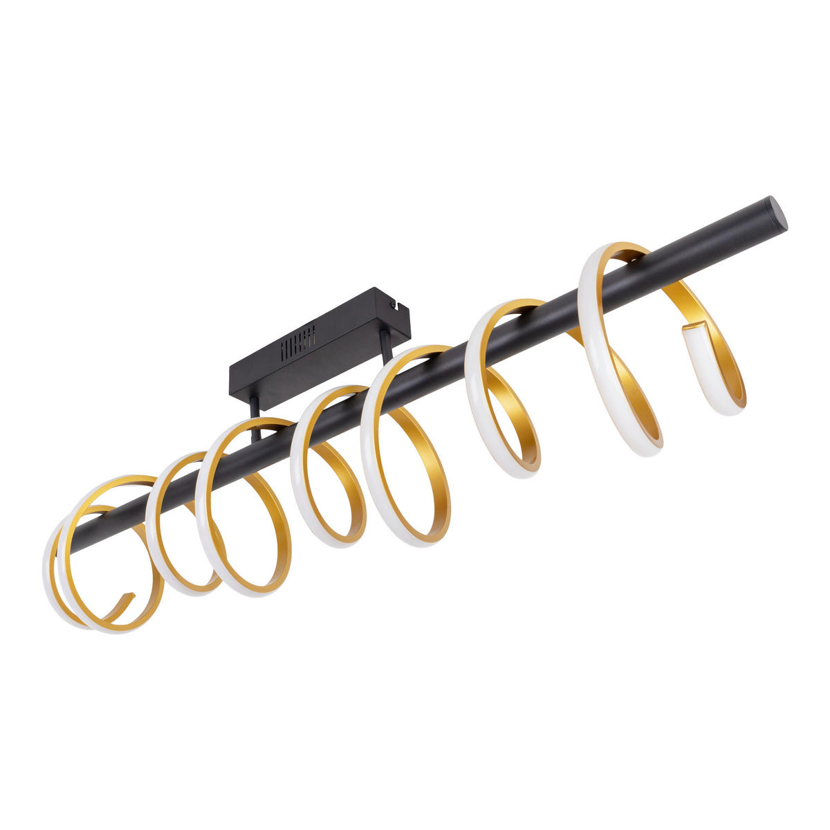 LED-DECKENLEUCHTE Belleza 100/20/27 cm  - Schwarz, Design, Kunststoff/Metall (100/20/27cm) - Näve