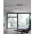 LED-DECKENLEUCHTE - Nickelfarben, Design, Kunststoff/Metall (180/80/10cm) - Novel LED-DECKENLEUCHTE - Nickelfarben, Design, Kunststoff/Metall (180/80/10cm) - Novel