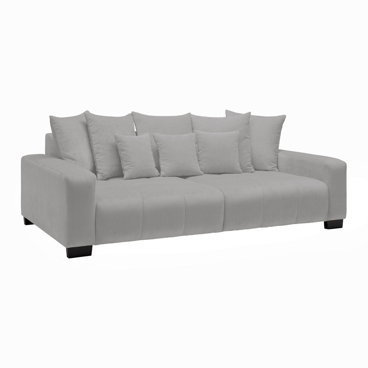 BIG SOFFA i silver  - silver/svart, Modern, trä (246/93/124cm) - MID.YOU