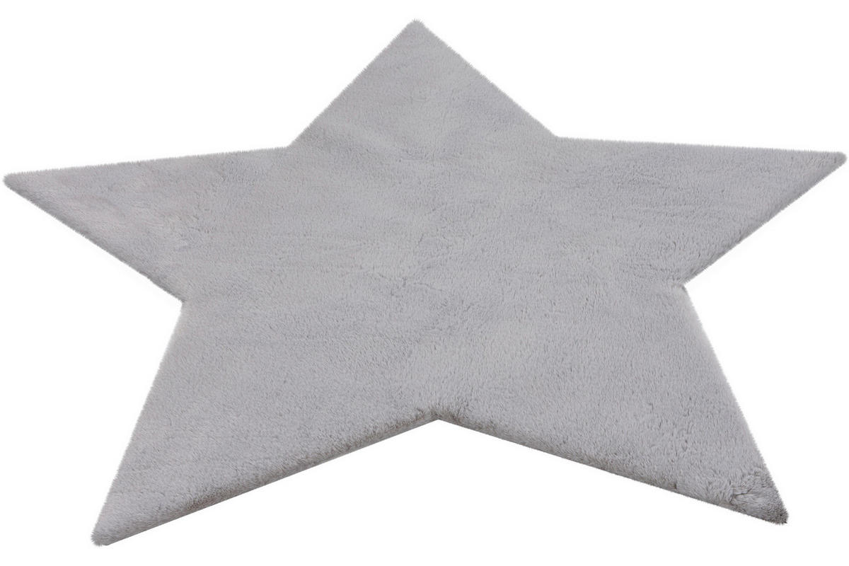 KINDERTEPPICH 86/86 cm My Luna  - Silberfarben, Trend, Kunststoff/Textil (86/86cm) - Ben'n'jen