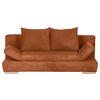 SCHLAFSOFA in Cord Kupferfarben  - Naturfarben/Kupferfarben, Konventionell, Holz/Textil (200/75/92cm) - Livetastic