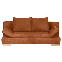 SCHLAFSOFA in Cord Kupferfarben  - Naturfarben/Kupferfarben, Konventionell, Holz/Textil (200/75/92cm) - Livetastic