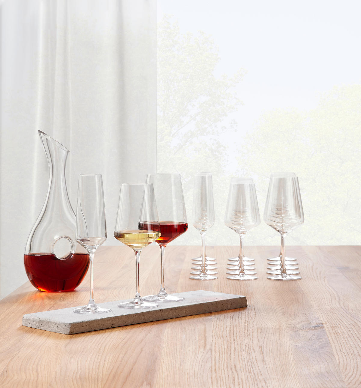 GLÄSERSET Puccini  18-teilig  - Klar, Basics, Glas (57,3/26,9/32,9cm) - Leonardo