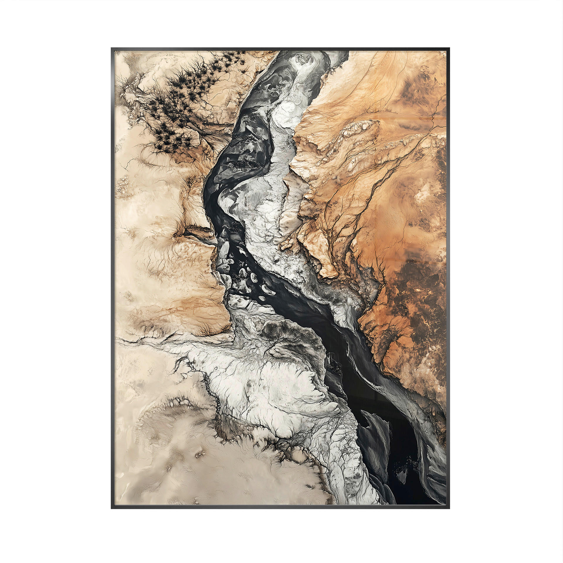 GLASBILD 80/120 cm  - Multicolor, Basics, Glas/Holz (80/120cm)