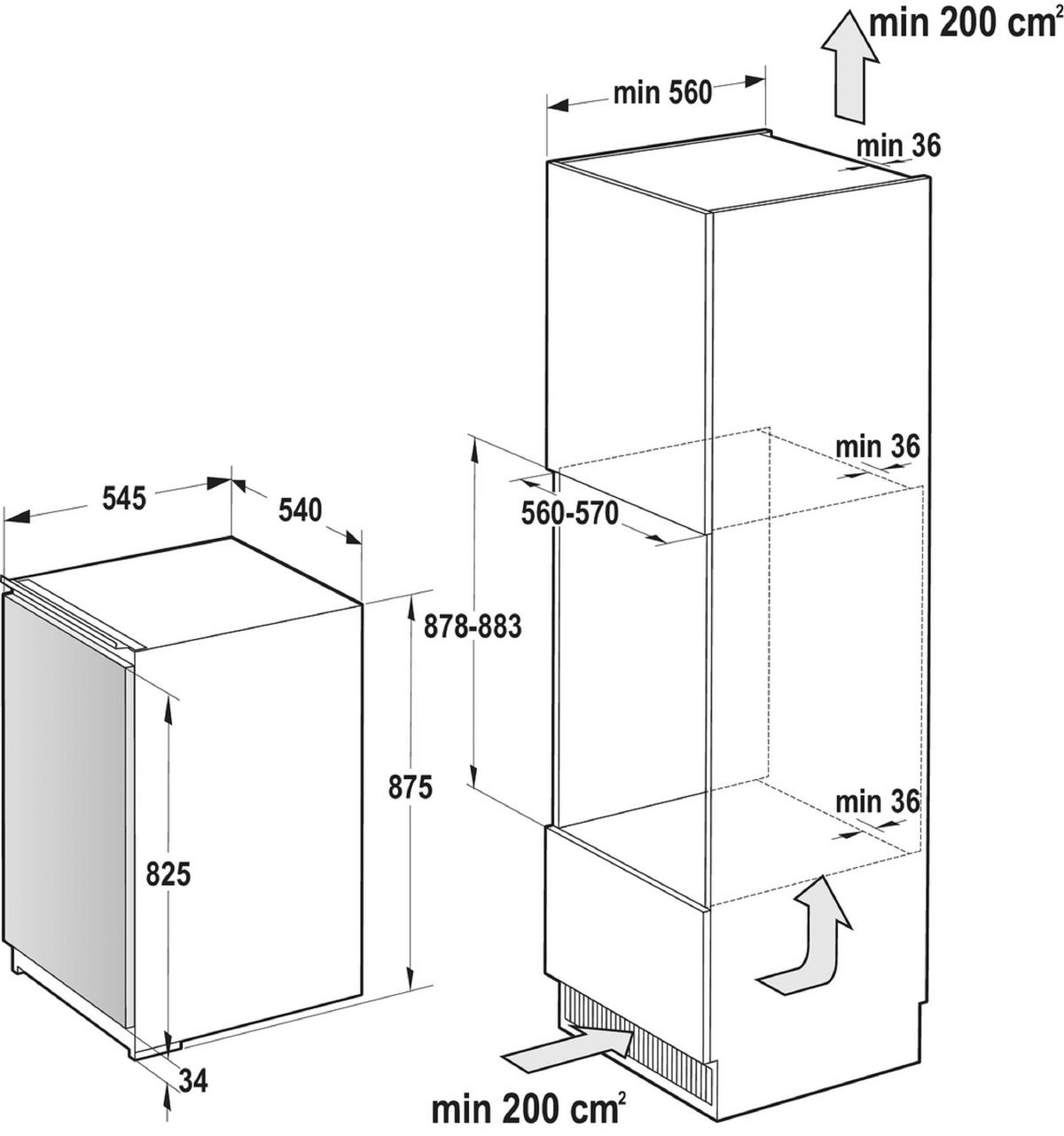 GEFRIERSCHRANK FI409EE1  - Weiß, Basics, Metall (177,2/54/54,5cm) - Gorenje