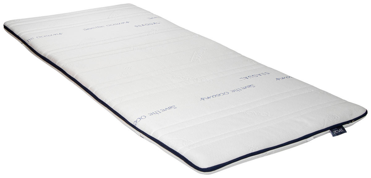 TOPPER 90/200 cm Höhe ca. 8 cm  - Weiß, Basics, Textil (90/200cm) - Novel