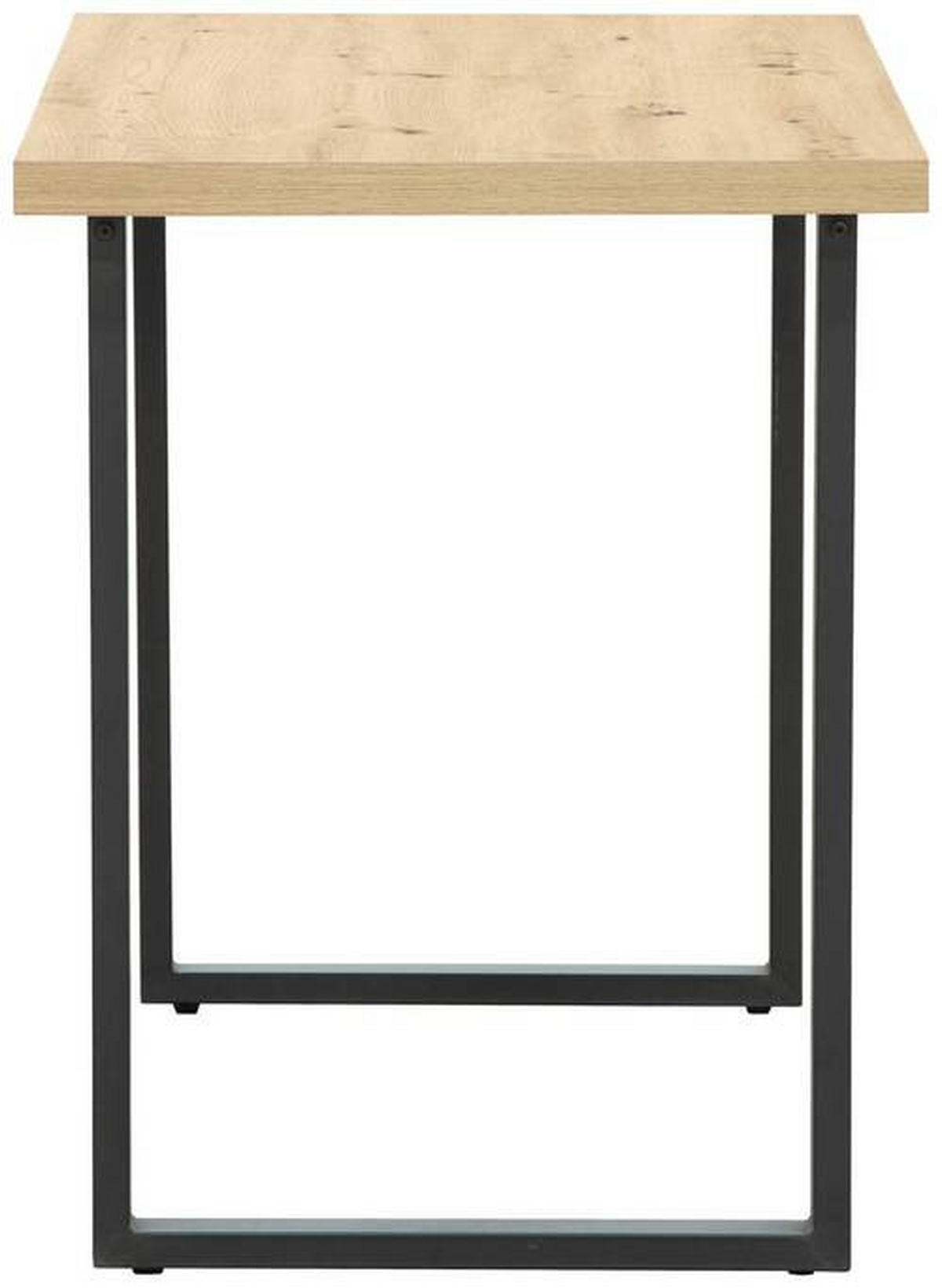 SCHREIBTISCH 120/60/75 cm  in Schwarz, Eichefarben  - Eichefarben/Schwarz, Modern, Holzwerkstoff/Metall (120/60/75cm) - MID.YOU