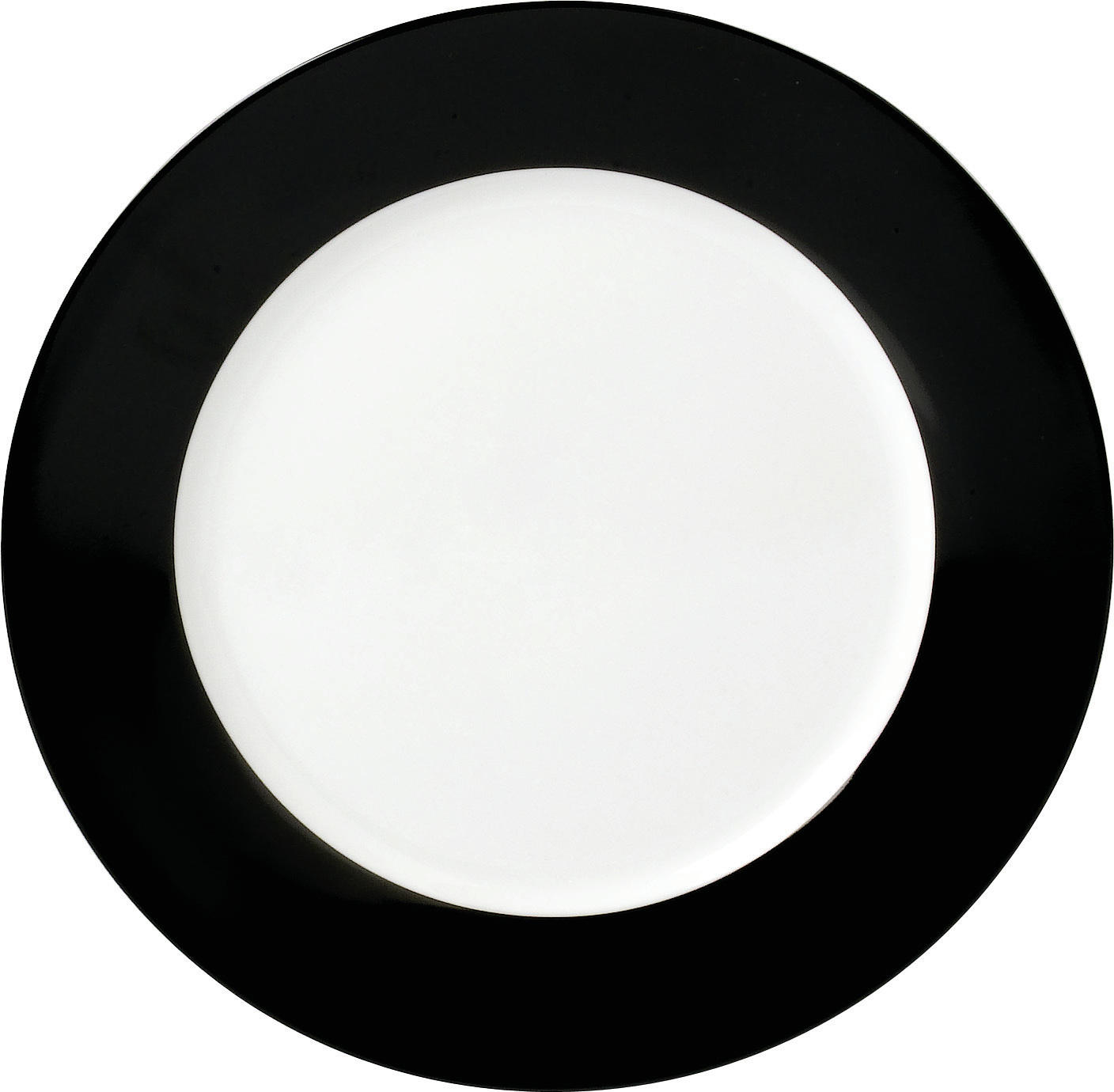 DESSERTTELLERSET VARIO 6-teilig - Schwarz/Weiß, Basics, Keramik (20cm)